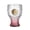 Clear-Pink, variant on KGJQ Soccer Trophy Beer Glass, 400ml Capacity Tall Trophy Mug, Clear Glass Mug for Lager Craft Beer, Sports Fan Gift
