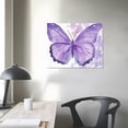 thumbnail image 4 of ARISTURING Framed Butterfly Canvas Wall Art Purple Butterfly Poster Prints, Colorful Butterfly Painting Wall Decor for Girls Bedroom Nursery Living Room Home 20x16in, 4 of 6