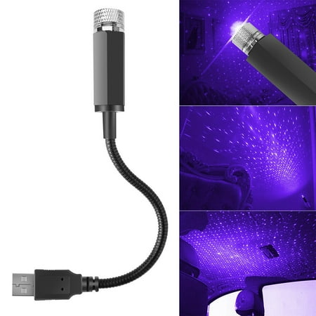 

Car Interior Roof Led Star Light Usb Atmosphere Starry Night Projector Lamp