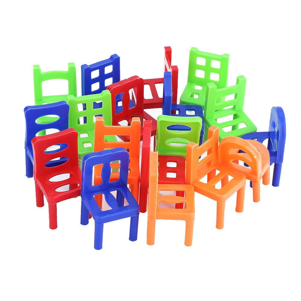 Kritne Kid Chair Toy, Stacking Chair Toy, 18pcs/ Set Mini Stacking