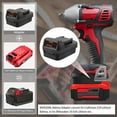 thumbnail image 2 of for Para V20 Uso Milwaukee M18 18V Herramientas Inalámbricas, para Batería Craftsman 20V Convertida en Batería for Milwaukee M-18 48-11-1812  para Batería de Herramientas Eléctricas Inalámbricas, 2 of 7