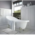 thumbnail image 5 of Clara Clark Bath Mat Bathroom Rug - Absorbent Memory Foam Bath Rugs - Non-Slip, Thick, Cozy Velvet Feel Microfiber Bathrug, Plush Shower, Toilet- Floor Bathmats Carpet - Silver - Large Size 20"x32", 5 of 5