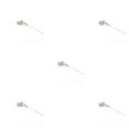 thumbnail image 2 of bedienty Model Railway Lamp Outdoor 1:87 Scale Streetlight Layout Single-Head LED Park Light Garden Building Layout Landscape Type B Gray 5Set, 2 of 6