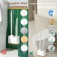 thumbnail image 7 of XXXFLOWER 3-in-1 Toilet Brush Set with Holder, Wall Mounted - No Splash Cleaning, Easy Drain Design, Durable and Hygienic, 7 of 7