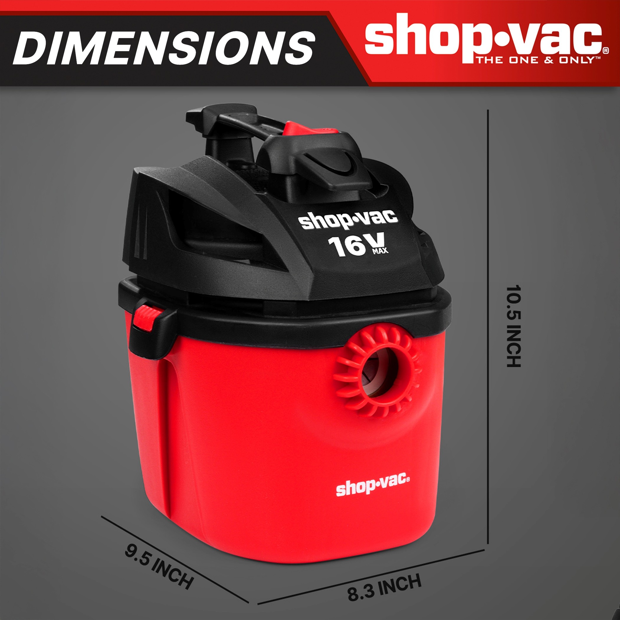 Shop-Vac Cordless 1G Lithium Ion Wet Dry Vac