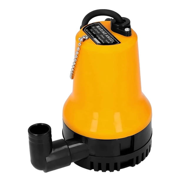 Mini bomba de drenaje de cabina de 12V CC bomba de sentina de 60W Cable de 3600L/H de 13 M para estanque y barco