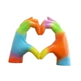thumbnail image 4 of Estatua de gesto de mano con forma de corazón, escultura de resina, adorno de de amor, figura coleccionable, adecuada para el hogar, sala de esta, 4 of 9