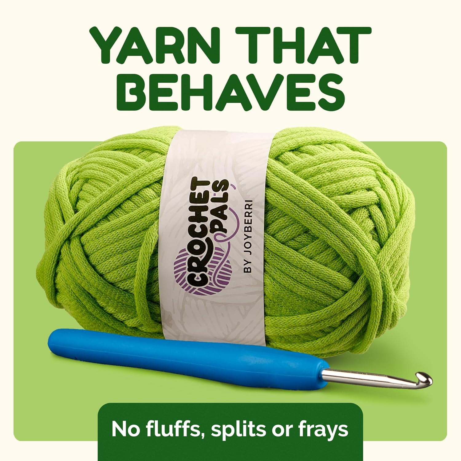 JoyBerri CrochetPals Parker Crochet Kit with Instructional Videos & Supplies, 1 Piece