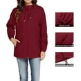 thumbnail image 2 of WILLBEST Casual Outfits for Women Womens Hoodie Lightweight Rain Coat Solid Pockets Zipper Jacket Workout Outdoor Windproof Windbreaker Jacket, 2 of 9