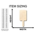 thumbnail image 2 of Unfinished Wood Popsicle Shape - Craft - up to 46" DIY 24" / 1/2", 2 of 3