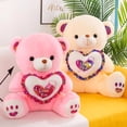 Large I Love You Teddy Bear Plush, Romantic Stuffed Animal with Heart — free download