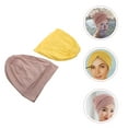 thumbnail image 6 of FONDOTIN 2Pcs Assorted Color Household Sleeping Hats with Satin Lining and Comfort, 6 of 7