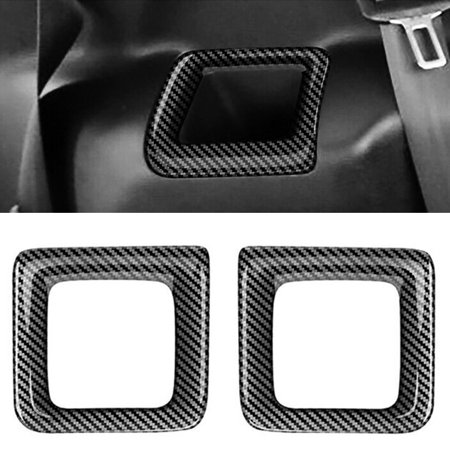 

2X Abs Carbon Fiber Abs Pattern Rear Watercup Trim For Outlander 2022+