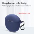 thumbnail image 3 of Funda protectora de silicona suave a prueba de golpes con mosquetón para Realme Buds JShteea El nuevo, 3 of 7