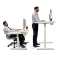 thumbnail image 3 of Vifah Autonomous Hybrid Dual Motor Electric Standing Desk in Gray/Black Top, 3 of 6