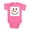 Raspberry, variant on CafePress - Snowman Face Body Suit - Cute Infant Bodysuit Baby Romper - Size Newborn - 24 Months