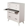 thumbnail image 2 of Mahogany Wood Multifunctional Chest, White, 2 of 3