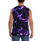 thumbnail image 4 of Balery Galaxy Lightning Camisetas sin mangas para hombre, absorbe la humedad y protege contra el mal olor.-X-Large, 4 of 7
