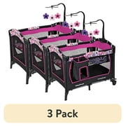 (3 pack) Baby Trend Floral Garden Nursery Center Playard with Bassinet