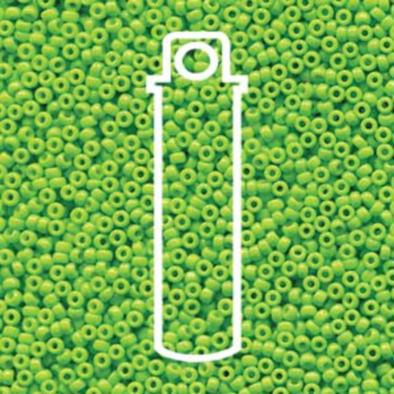 Duracoat Opaque Dyed Neon Green Miyuki Seed Beads 15/0 15-94471-TB