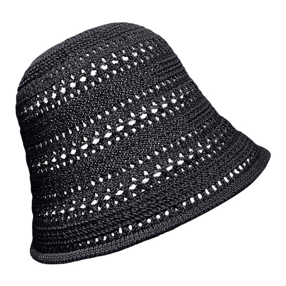 Hats for Women Mesh Woven Foldable Bucket Sun Hat Portable for Travel Sunbathing