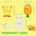 thumbnail image 5 of Joyfy 12 Pcs Easter Eggs Shell, Bunny Carrot Chick Pattern Empty Plastic Fillable Easter Eggs Treat Containers for Easter Egg Hunt, Basket Stuffers Filler, Classroom Prize Supplies, Party Favor, 5 of 9