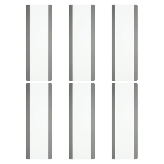 Uxcell Guided Reading Strips Tracking Highlight Colored Overlay Bookmark Clear 6 Pcs