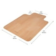 thumbnail image 3 of Mind Reader Office Chair Mat for Hardwood Floors, Rolling, PVC, 47.5 x 35.5, Woodtone, 3 of 8