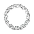 thumbnail image 5 of Pear Shape Lab Grown Diamond Lily Eternity Ring For Women | 8 Carat EGL Certified 14K White Gold | FG-VS Quality Friendly Diamonds Eternity Ring Size 8.5, 5 of 5
