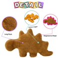 thumbnail image 3 of Nugget de pollo con forma de dinosaurio Stegosaurus de peluche, 45 cm, 3 of 6