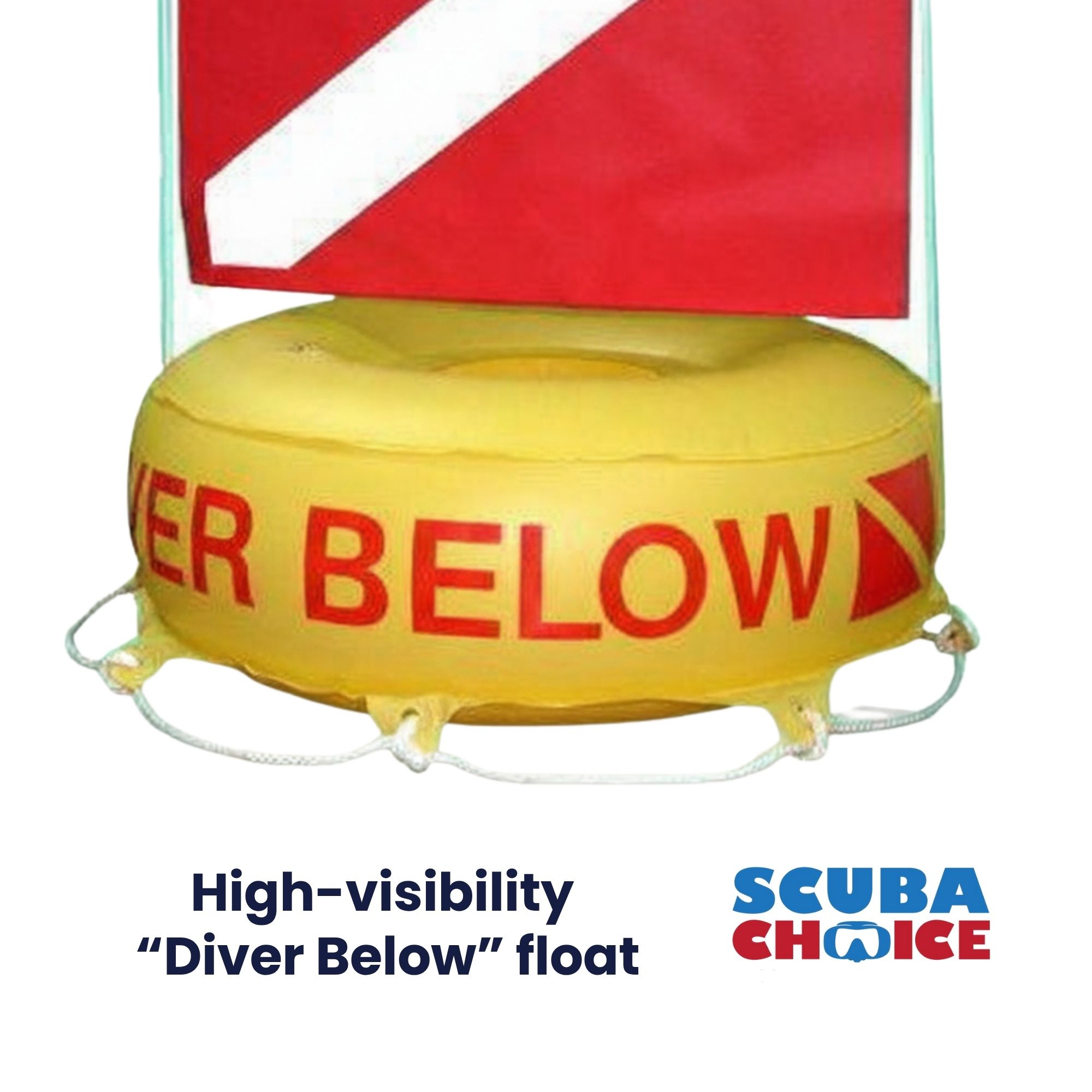 Scuba Diving Deluxe Diver Below Inflatable Float & Flag Bouy