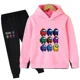 thumbnail image 3 of Conjunto de 2 piezas de sudadera y pantalones con estampado de dibujos animados de Sonic para niños de 2 a 12 años, ropa para niños y niñas, trajes deportivos para primavera y otoño, novedad de 2024, 3 of 5