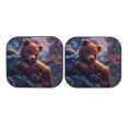 thumbnail image 7 of Windshield Sun Shade, Lazy Stone Bear Foldable Car Sun Shade Windshield for Front, 2 Pieces, 7 of 7