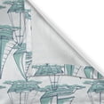 thumbnail image 4 of Ambesonne Marine Valance Pack of 2, Sailboats Sketch on Sea Art, 54"X18", Seafoam Dark Sky Blue, 4 of 5