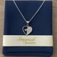 thumbnail image 3 of Collar Dual De Corazones Con Zirconia Para Mujer Plata 925 Plateado, 3 of 5