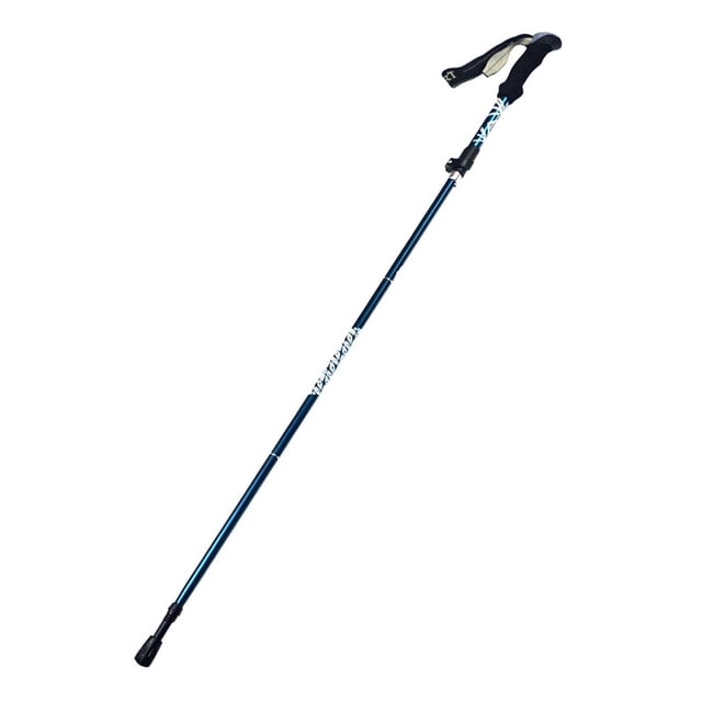 Bastón para Caminar, Bastón de Senderismo, Antideslizante, Plegable para Personas Mayores, bastón de Trekking, bastón Plegable para Aventuras al Aire Azul