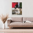 thumbnail image 3 of Stupell Industries Eclectic Lord Bunbury Rabbit White Framed Giclee Art, 24 x 30, by Lucia Heffernan, 3 of 8
