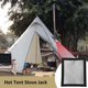 thumbnail image 3 of Wosthever Estufa de tienda Jack resistente al fuego protección de tuberías anillo de ventilación portátil interior senderismo pesca viaje Kits de desorden para acampar, 3 of 6