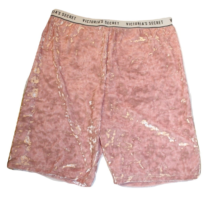 velvet pink shorts victoria's secret
