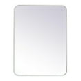 thumbnail image 1 of Elegant Decor MR802432WH 24 x 32 in. Soft Corner Metal Rectangular Mirror , White, 1 of 6