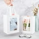 thumbnail image 3 of 10 paquetes de bolsas de papel kraft blancas con ventana transparente de 8 x 6 x 4 pulgadas, bolsas de regalo con asa para regalos de boda, propuestas, dulces y regalos., 3 of 9