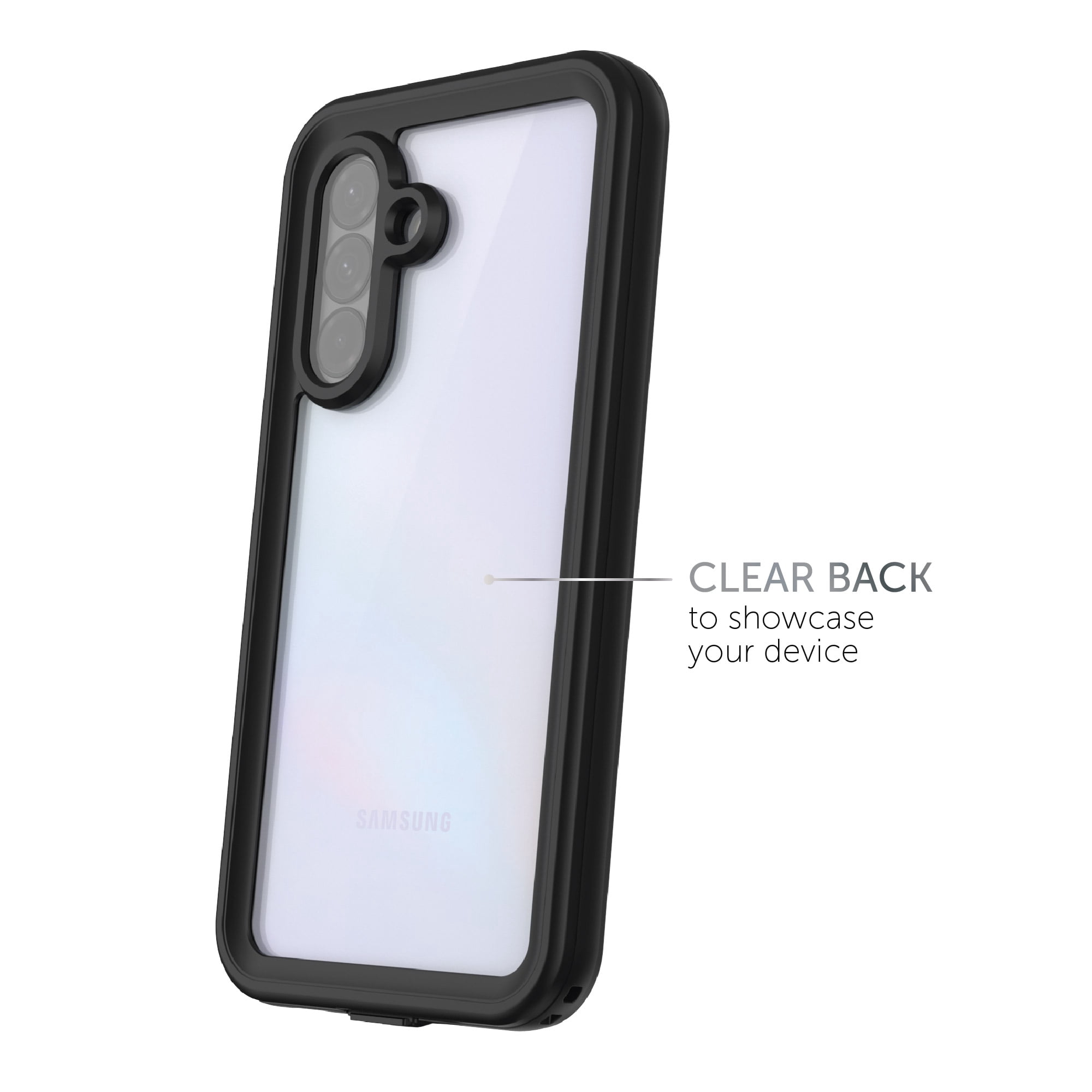 Body Glove Tidal Waterproof Phone Case for Samsung A37 5G / A36 5G - Black/Clear