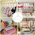 thumbnail image 6 of 10 Pack Pearl Hangers for Kids, Pearl Beads Clothes Hangers, Small Elegant Garment Clothes Hangers for Kids Children Pet Dog (30cm, White), 6 of 6