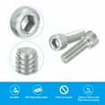 thumbnail image 4 of Uxcell 1/4-20 x 3/4" Hex Socket Cap Head Screw Bolt, 20Pcs 304 Stainless Steel 18-8, Machine Full Thread, 4 of 6