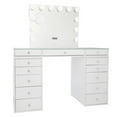 thumbnail image 2 of Impressions Vanity Slaystation Plus 2.0 Table with Vanity Mirror and Drawers Bundle (Bright White), 2 of 5