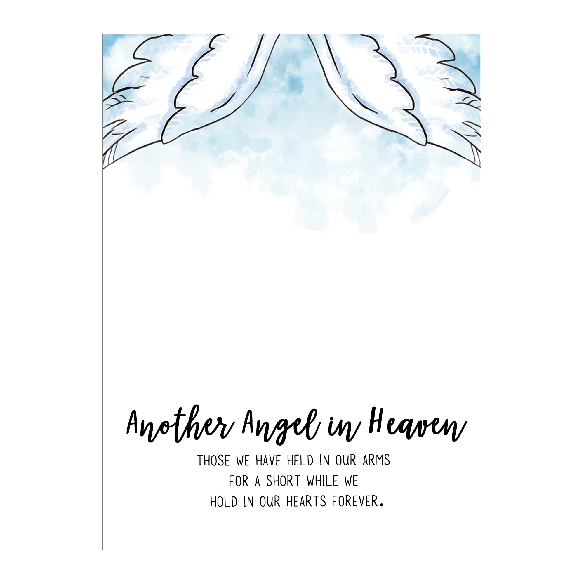 Anavia Silver Open Heart Cremation Jewelry Stainless Steel Keepsake Memorial Urn Necklace for Human with"Another Angel in Heaven" Comfort Card