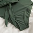 thumbnail image 5 of Gibobby Trajes de Baño para Mujer Traje de baño de cintura alta con cuello en V y recorte de bikini sexy de color sólido para mujer(Verde,G), 5 of 5