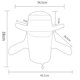 thumbnail image 2 of Sombrero de cabeza grande para hombre alrededor del chal Sombrero de verano para escalar al aire libre Sombrero para el sol Pesca Sombrero para el sol Anti-Uv Sombrero para el sol, Naranja, 2 of 3