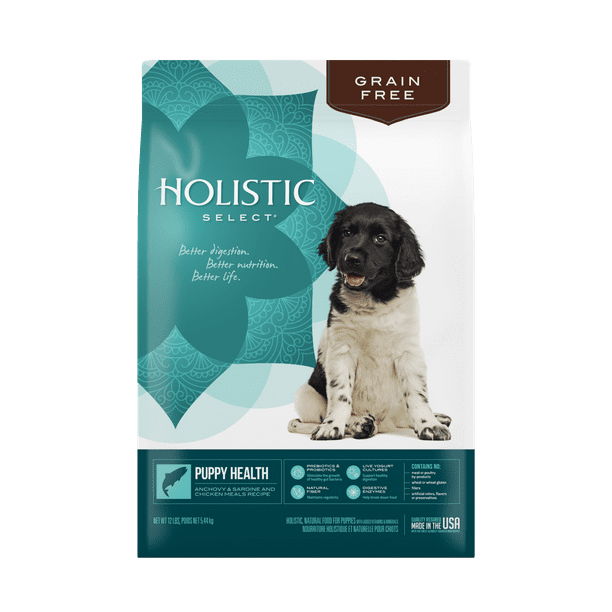 Holistic Select Natural Grain Free Dry Dog Food, Puppy Anchovy, Sardine