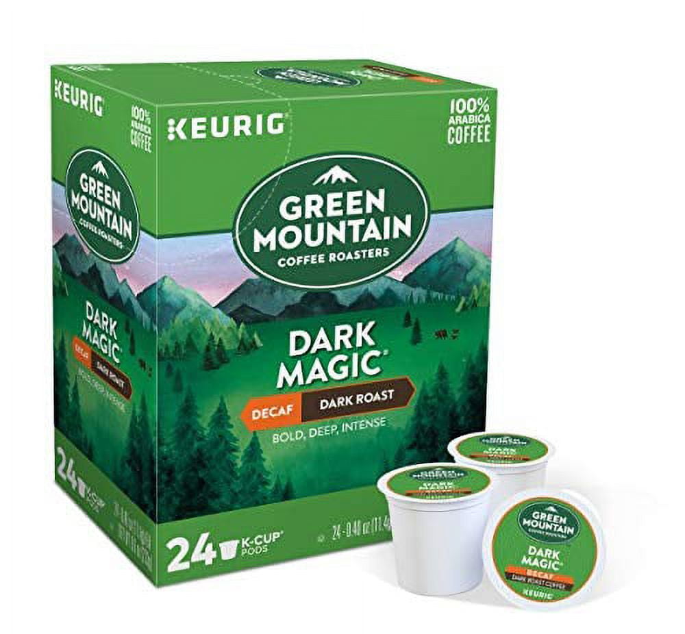 Green Mountain Coffee Roasters .. Dark Magic Decaf, Single-Serve .. Keurig K-Cup Pods, Dark .. Roast Coffee, 12 Count .. (Pack of 6)